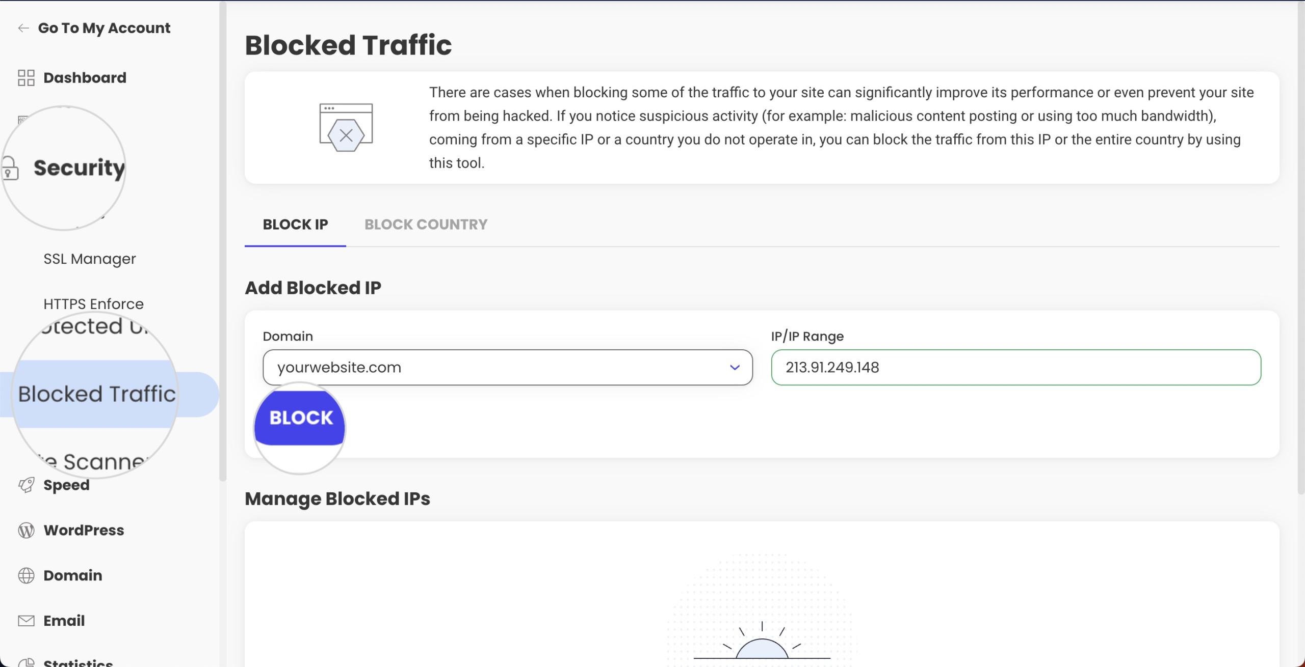 Block suspicious IP addresses to stop the HTTP 429 Error