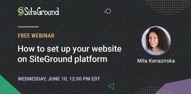 How to set up a site with SiteGround
