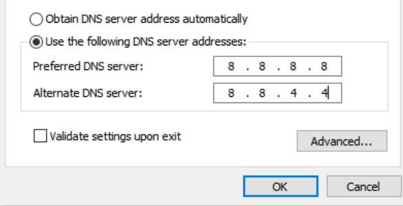 Google's Public DNS server