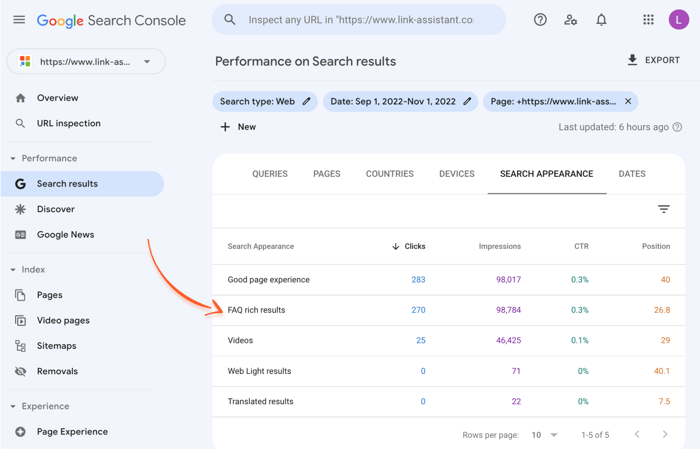 How to check structured data appearance in Google Search Console