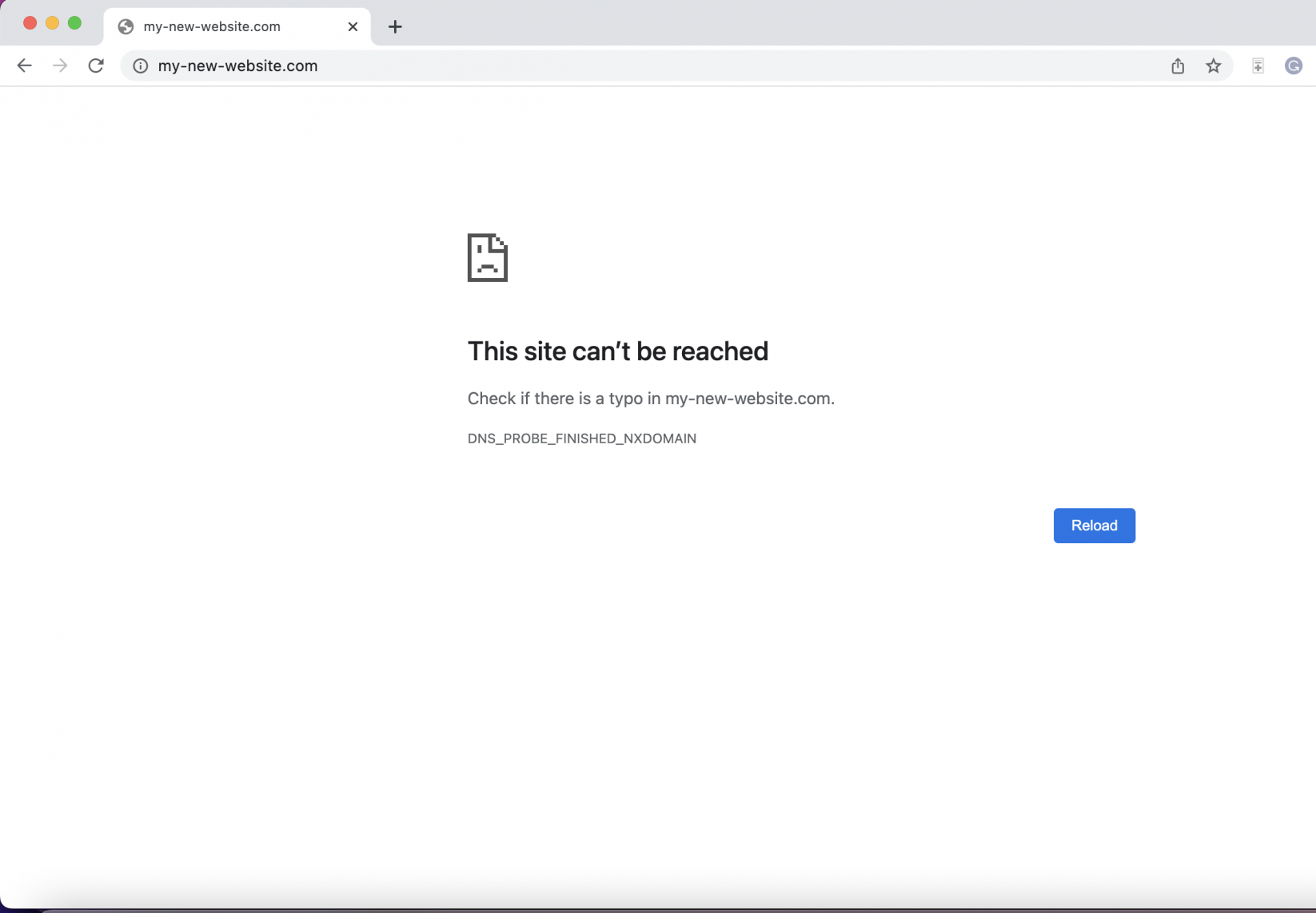 How to preview changes on the hosts file - "This site can't be reached" error 