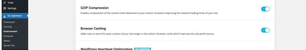 Leverage browser caching functionality in SiteGround Optimizer plugin