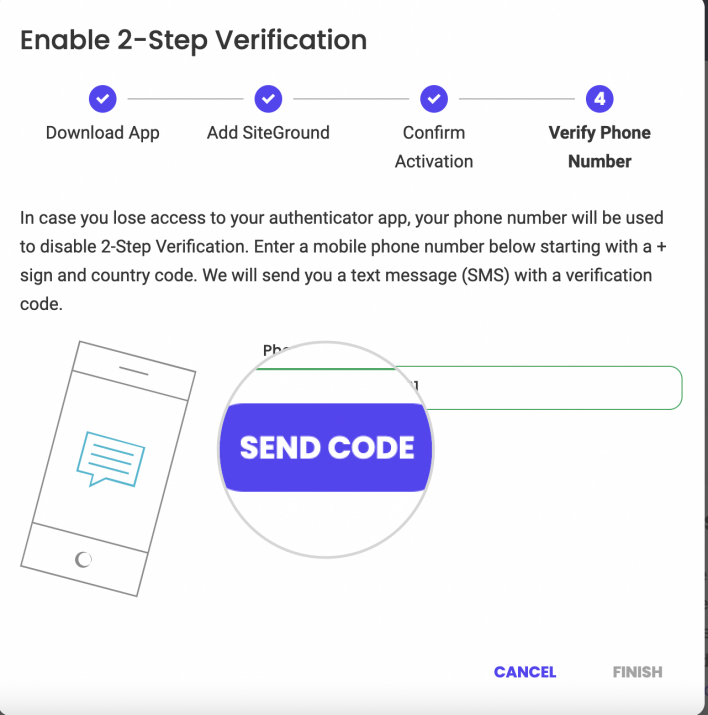 Verify your phone number