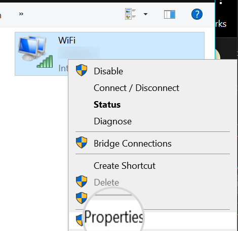 Wifi properties